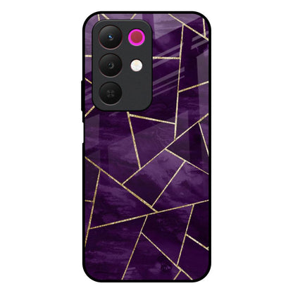 Geometric Purple Realme 15x 5G Glass Back Cover Online