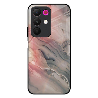 Pink And Grey Marble Realme 15x 5G Glass Back Cover Online