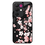 Black Cherry Blossom Realme 15x 5G Glass Back Cover Online