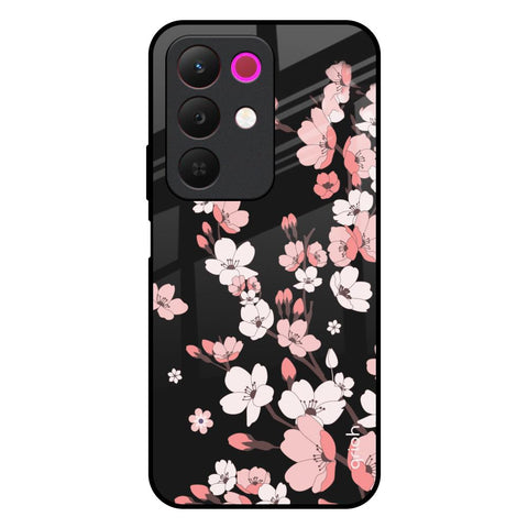 Black Cherry Blossom Realme 15x 5G Glass Back Cover Online