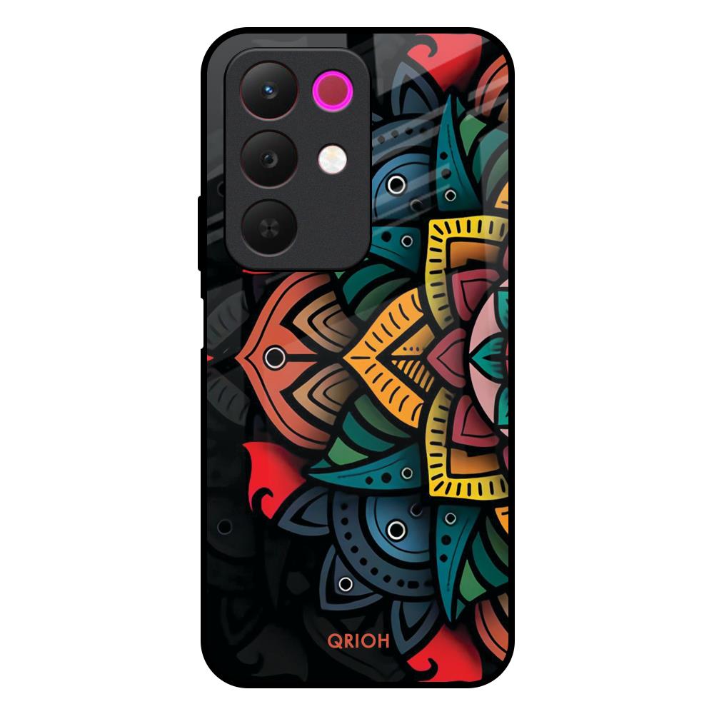 Retro Gorgeous Flower Realme 15x 5G Glass Back Cover Online