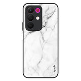 Modern White Marble Realme 15x 5G Glass Back Cover Online