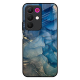 Blue Cool Marble Realme 15x 5G Glass Back Cover Online