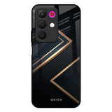 Sleek Golden & Navy Realme 15x 5G Glass Back Cover Online