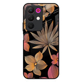 Lines Pattern Flowers Realme 15x 5G Glass Back Cover Online