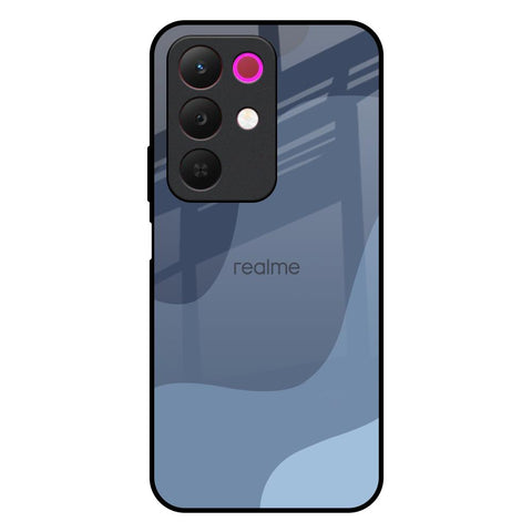 Navy Blue Ombre Realme 15x 5G Glass Back Cover Online