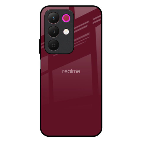 Classic Burgundy Realme 15x 5G Glass Back Cover Online