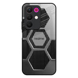 Hexagon Style Realme 15x 5G Glass Back Cover Online