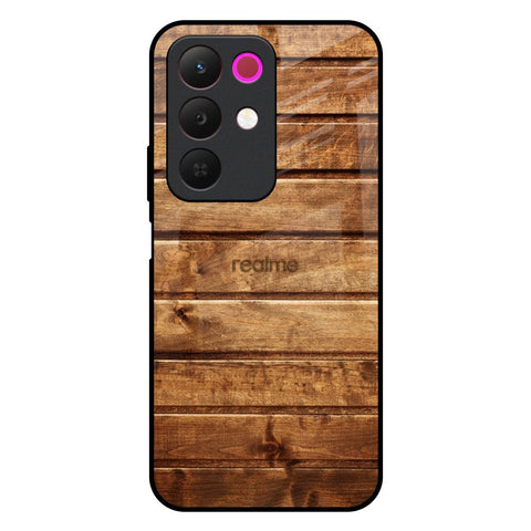 Wooden Planks Realme 15x 5G Glass Back Cover Online