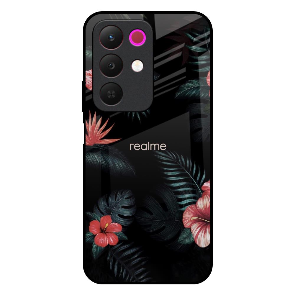 Tropical Art Flower Realme 15x 5G Glass Back Cover Online