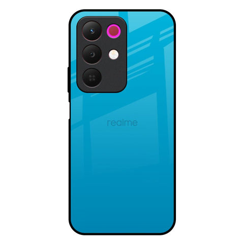 Blue Aqua Realme 15x 5G Glass Back Cover Online