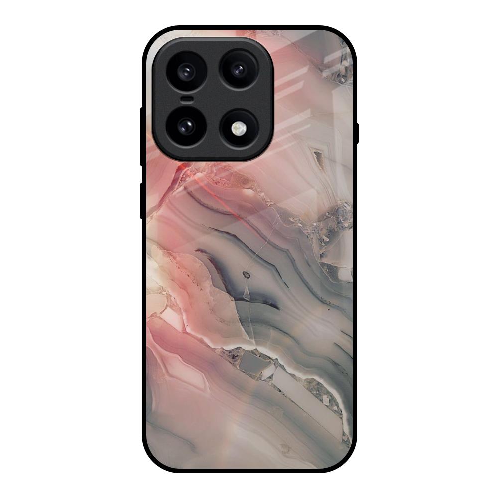 Pink And Grey Marble OnePlus 15 5G Glass Back Cover Online