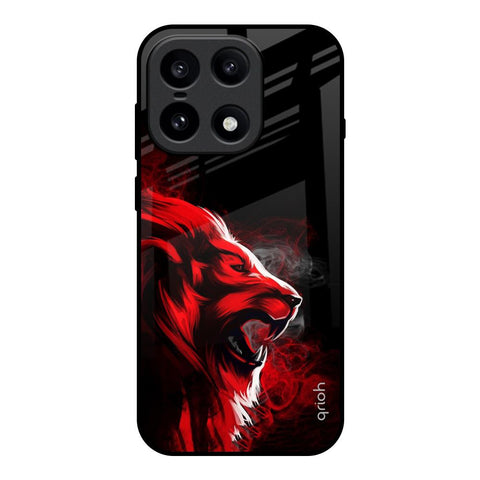 Red Angry Lion OnePlus 15 5G Glass Back Cover Online
