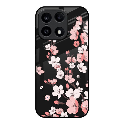 Black Cherry Blossom OnePlus 15 5G Glass Back Cover Online