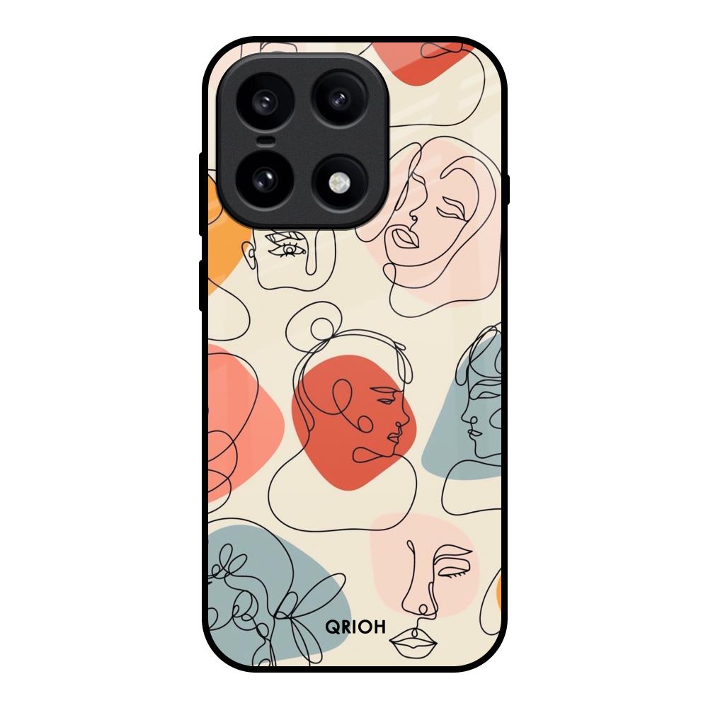 Abstract Faces OnePlus 15 5G Glass Back Cover Online