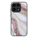 Pink & Gold Gllitter Marble OnePlus 15 5G Glass Back Cover Online