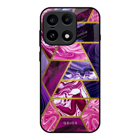 Electroplated Geometric Marble OnePlus 15 5G Glass Back Cover Online