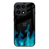 Teal Flames OnePlus 15 5G Glass Back Cover Online