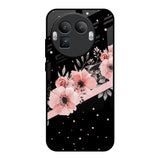 Floral Black Band Realme GT8 Pro 5G Glass Back Cover Online