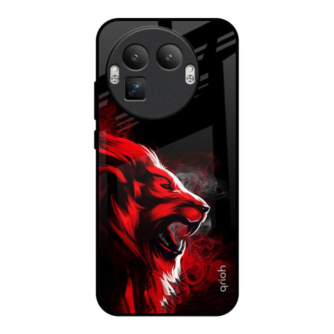 Red Angry Lion Realme GT8 Pro 5G Glass Back Cover Online