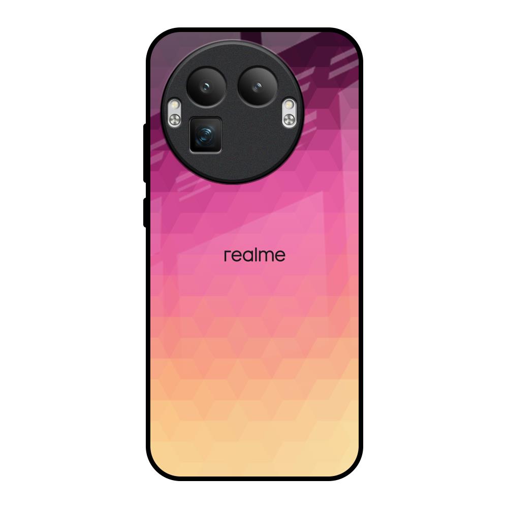 Geometric Pink Diamond Realme GT8 Pro 5G Glass Back Cover Online