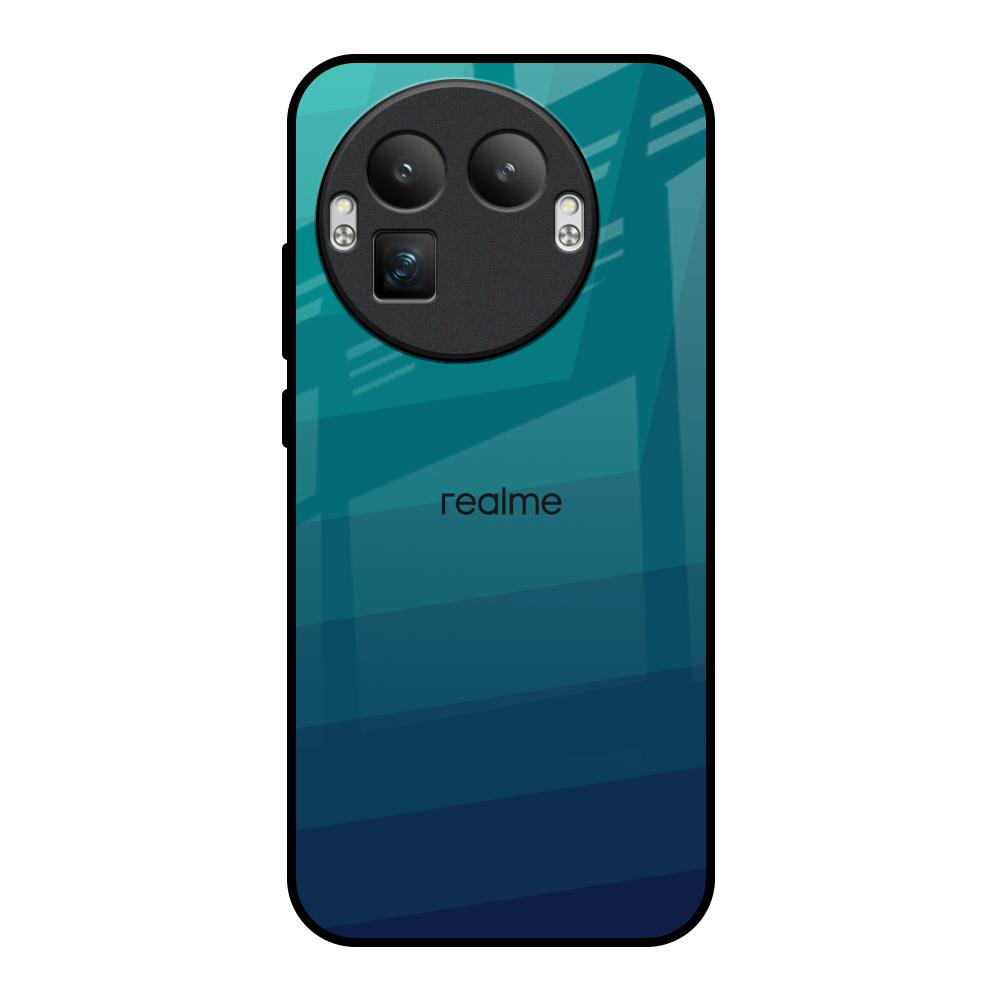 Green Triangle Pattern Realme GT8 Pro 5G Glass Back Cover Online