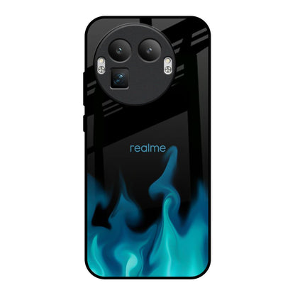 Teal Flames Realme GT8 Pro 5G Glass Back Cover Online