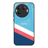 Pink & White Stripes Realme GT8 Pro 5G Glass Back Cover Online