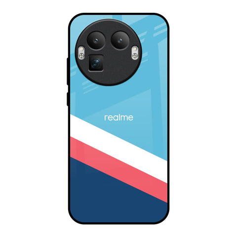 Pink & White Stripes Realme GT8 Pro 5G Glass Back Cover Online