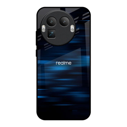 Blue Rough Abstract Realme GT8 Pro 5G Glass Back Cover Online