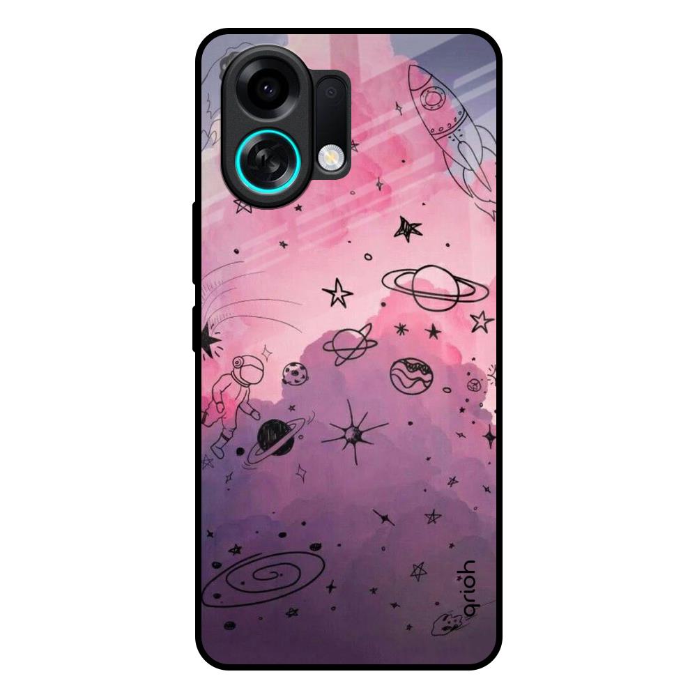 Space Doodles Oppo K13 Turbo 5G Glass Back Cover Online