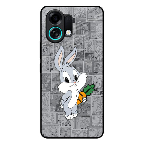 Cute Baby Bunny Oppo K13 Turbo 5G Glass Back Cover Online