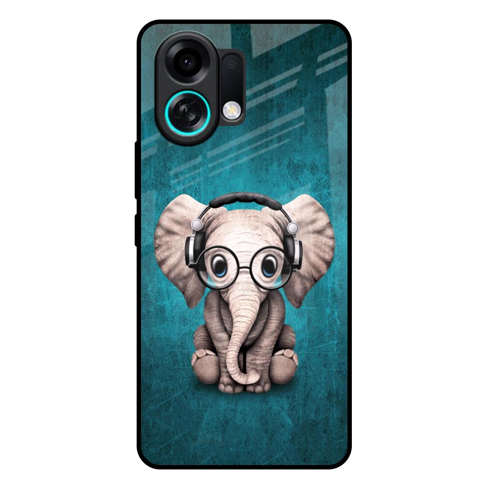 Adorable Baby Elephant Oppo K13 Turbo 5G Glass Back Cover Online