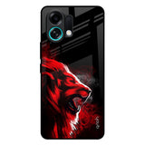Red Angry Lion Oppo K13 Turbo 5G Glass Back Cover Online