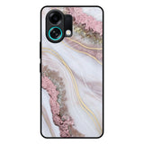 Pink & Gold Gllitter Marble Oppo K13 Turbo 5G Glass Back Cover Online