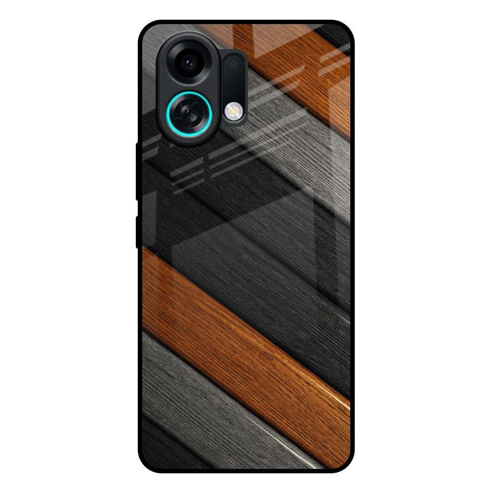 Tri Color Wood Oppo K13 Turbo 5G Glass Back Cover Online