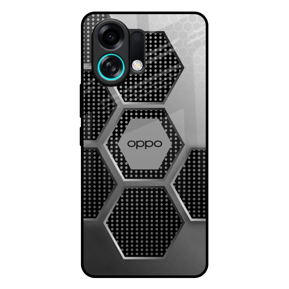 Hexagon Style Oppo K13 Turbo 5G Glass Back Cover Online