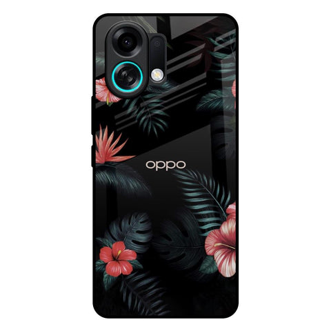 Tropical Art Flower Oppo K13 Turbo 5G Glass Back Cover Online