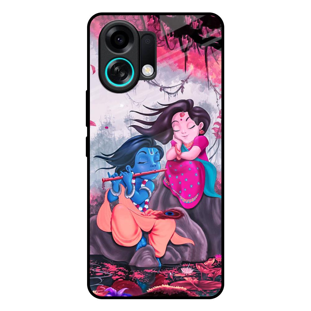 Radha Krishna Art Oppo K13 Turbo Pro 5G Glass Back Cover Online