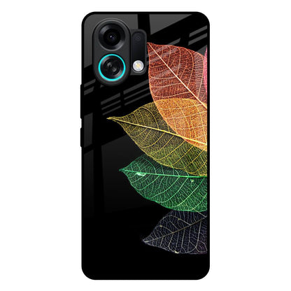 Colorful Leaves Oppo K13 Turbo Pro 5G Glass Back Cover Online