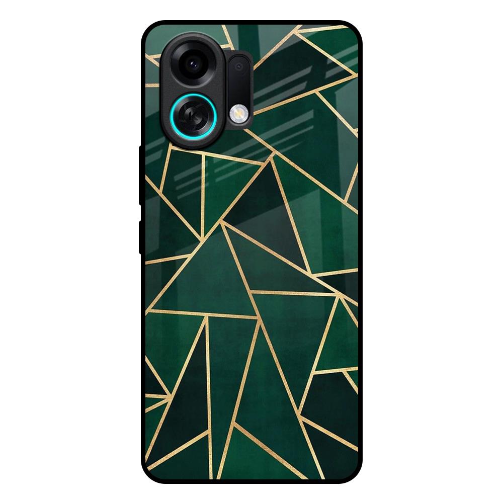 Abstract Green Oppo K13 Turbo Pro 5G Glass Back Cover Online