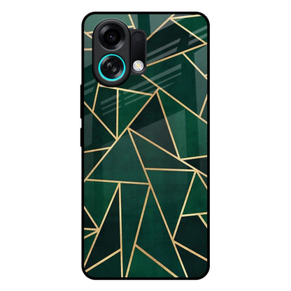 Abstract Green Oppo K13 Turbo Pro 5G Glass Back Cover Online
