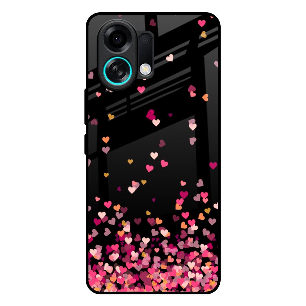 Heart Rain Fall Oppo K13 Turbo Pro 5G Glass Back Cover Online