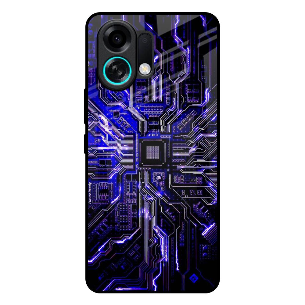 Techno Color Pattern Oppo K13 Turbo Pro 5G Glass Back Cover Online