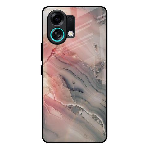 Pink And Grey Marble Oppo K13 Turbo Pro 5G Glass Back Cover Online