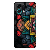 Retro Gorgeous Flower Oppo K13 Turbo Pro 5G Glass Back Cover Online