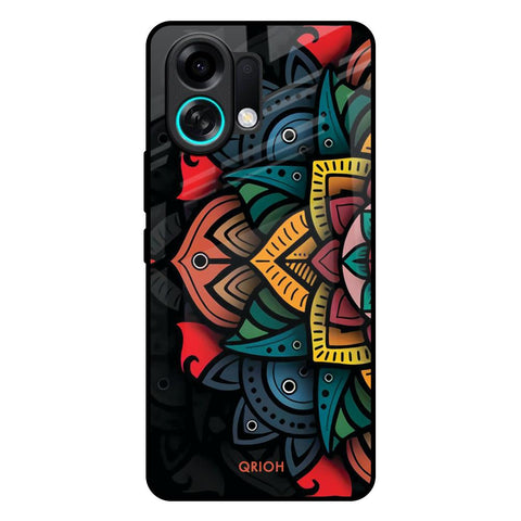 Retro Gorgeous Flower Oppo K13 Turbo Pro 5G Glass Back Cover Online