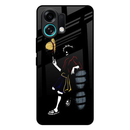 Luffy Line Art Oppo K13 Turbo Pro 5G Glass Back Cover Online