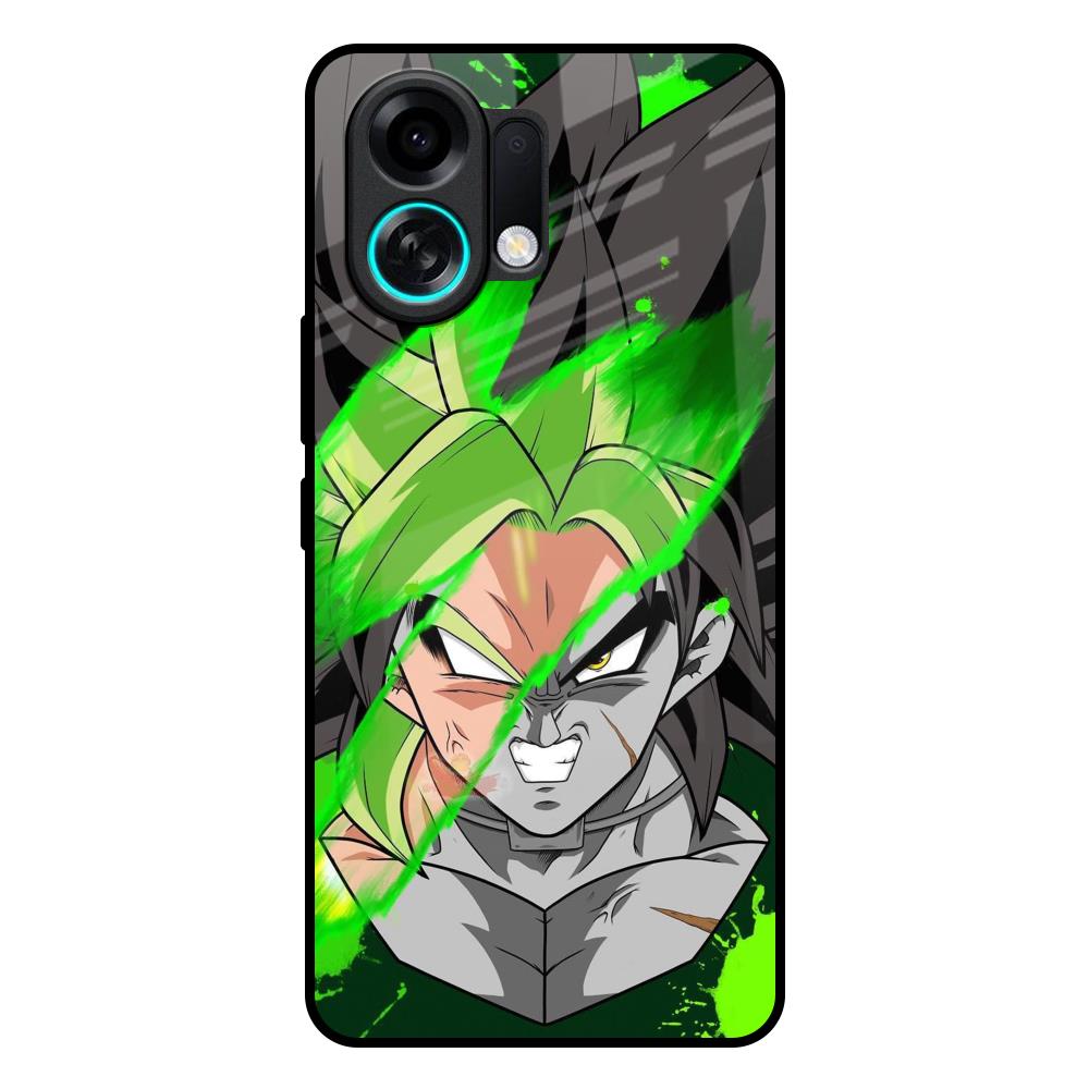 Anime Green Splash Oppo K13 Turbo Pro 5G Glass Back Cover Online
