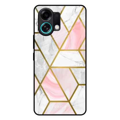 Geometrical Marble Oppo K13 Turbo Pro 5G Glass Back Cover Online